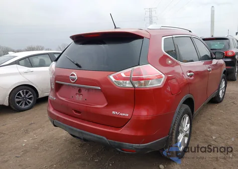 2016 Nissan Rogue Sv из США, поврежденный, VIN KNMAT2MV6GP641779